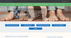 Desktop Screenshot of barberpodiatry.com